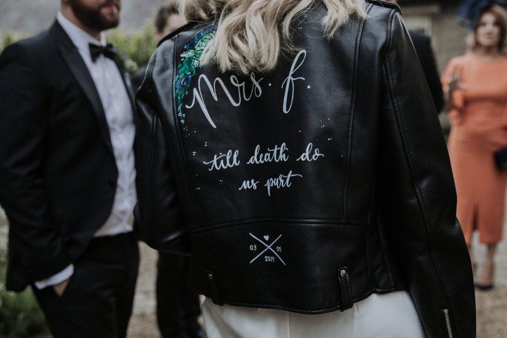 wedding leather jacket