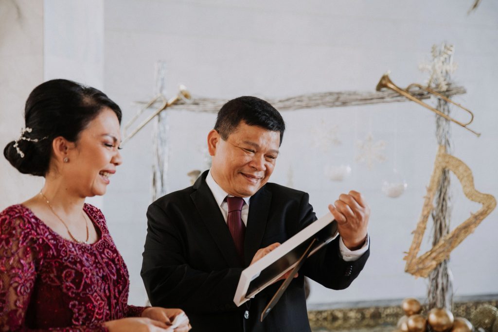 happy father of bride