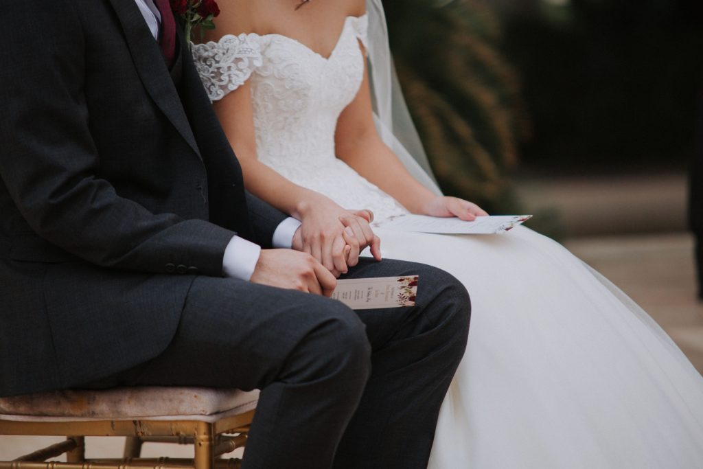 couple holding hands
