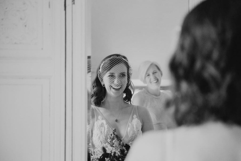 bride smiling