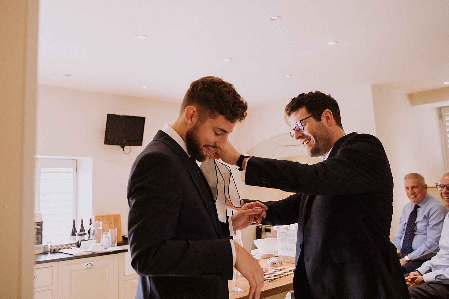 groom getting ready